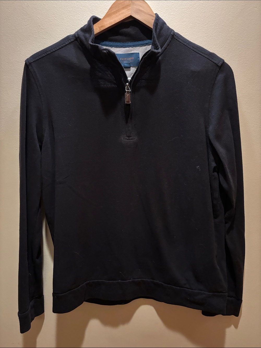 Men's Black Half-Zip Pullover Sweater — Tailor Made Style